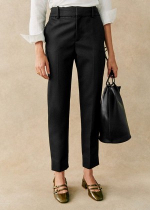 Black Sézane Gustavo Women's Trousers | USA UQA-031426