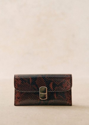 Brown Sézane Large Milo Women's Wallet | USA SOZ-052917