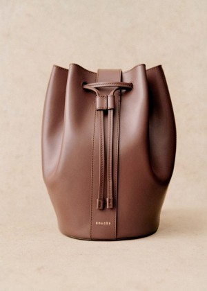 Chocolate Sézane Marcel Bucket Women's Bags | USA ESF-465910