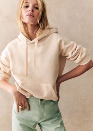 Cream Sézane Lexi Women's Sweatshirt | USA PQC-568370