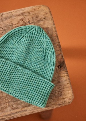 Dark Mint Sézane Turner Men's Hats | USA KLS-230187