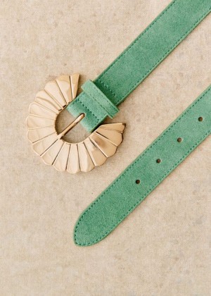 Gold Green Sézane Sandy Women's Belt | USA OVA-915830