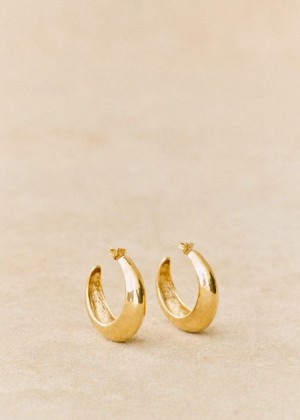 Gold Sézane Roméo Women's Earrings | USA XPO-508739