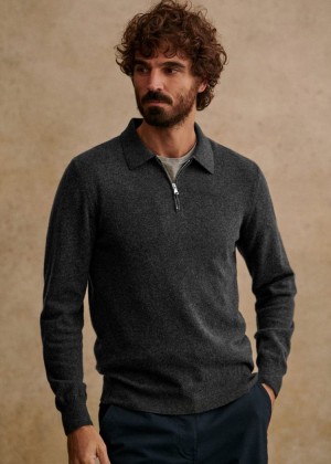 Grey Sézane Matwieu Men's Sweater | USA RXF-152479