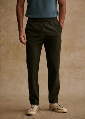 Khaki Sézane Danny Men's Trousers | USA JPY-014692