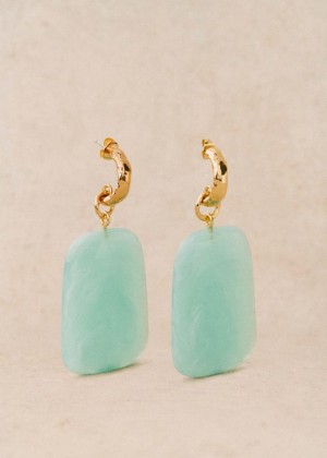 Mint Sézane Joao Women's Earrings | USA FUM-693754