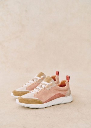 Multicolor Pink Sézane Sama Women's Sneakers | USA ZDV-964082