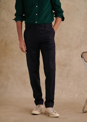 Navy Sézane Carl Men's Trousers | USA JCT-765239