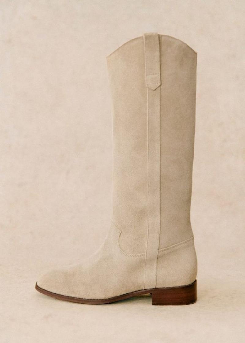 Beige Sézane Gabrielle Low Women's Boots | USA EKF-491853