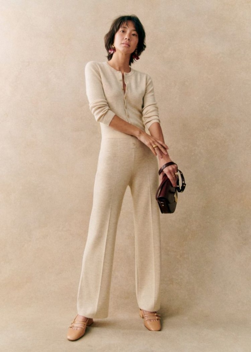 Beige Sézane Léocadie Women's Jumpsuit | USA CNX-597638