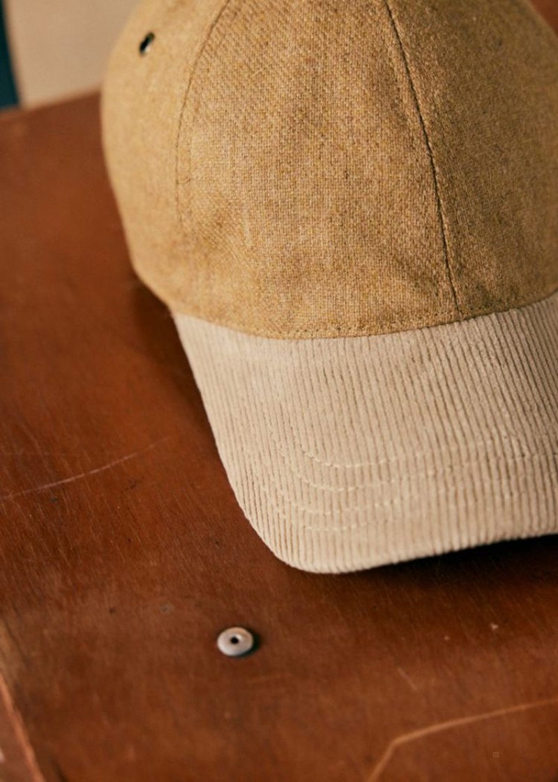 Beige Sézane Vixen Men's Hats | USA JES-372185