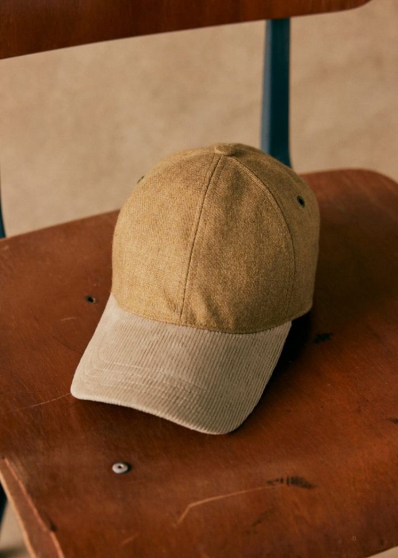 Beige Sézane Vixen Men's Hats | USA JES-372185