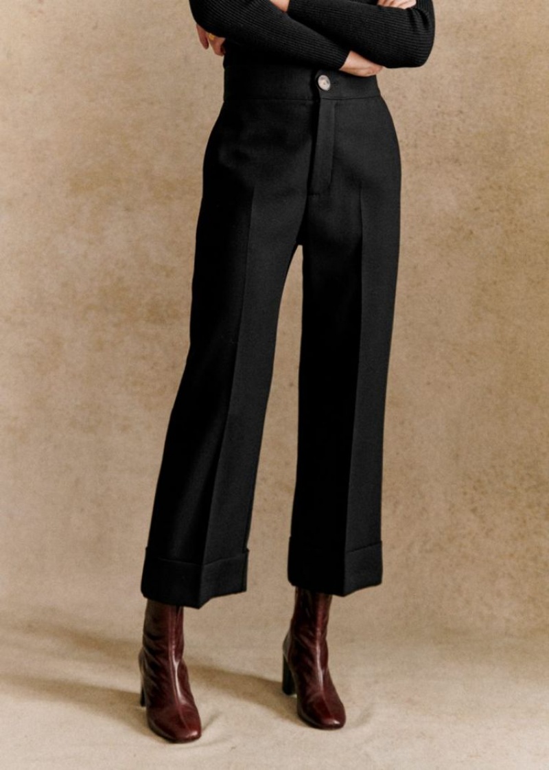 Black Sézane Damon Women\'s Trousers | USA JSD-063195