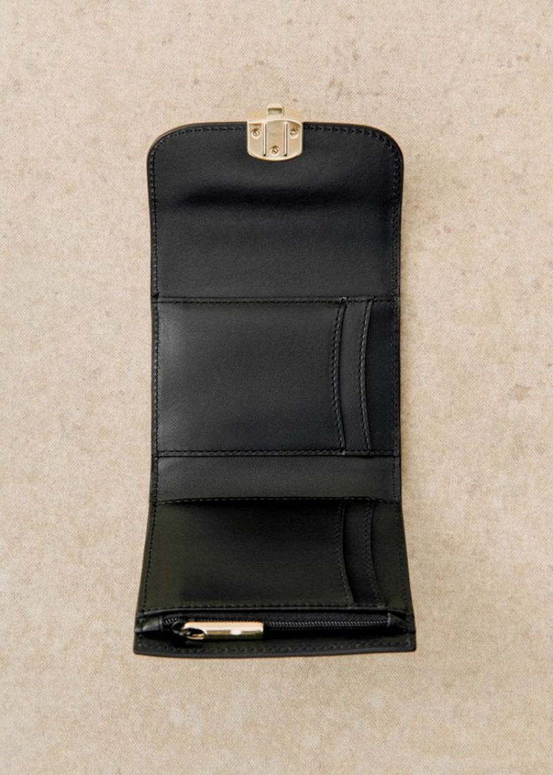 Black Sézane Small Milo Women's Wallet | USA XAK-760134