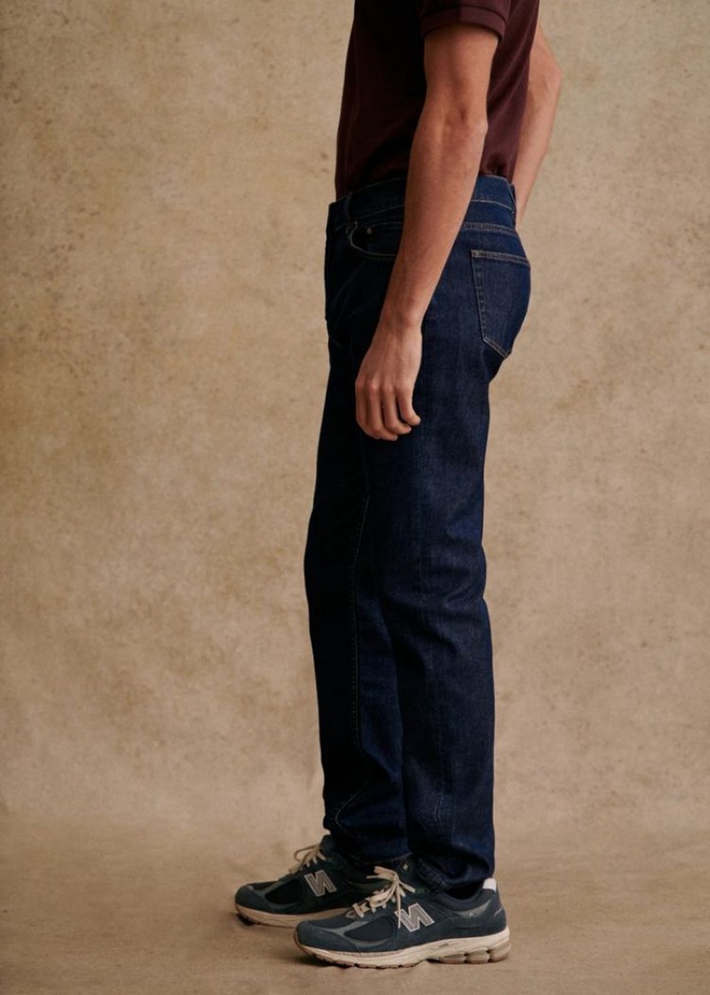 Blue Sézane Avi Slim Men's Jeans | USA LPQ-954782