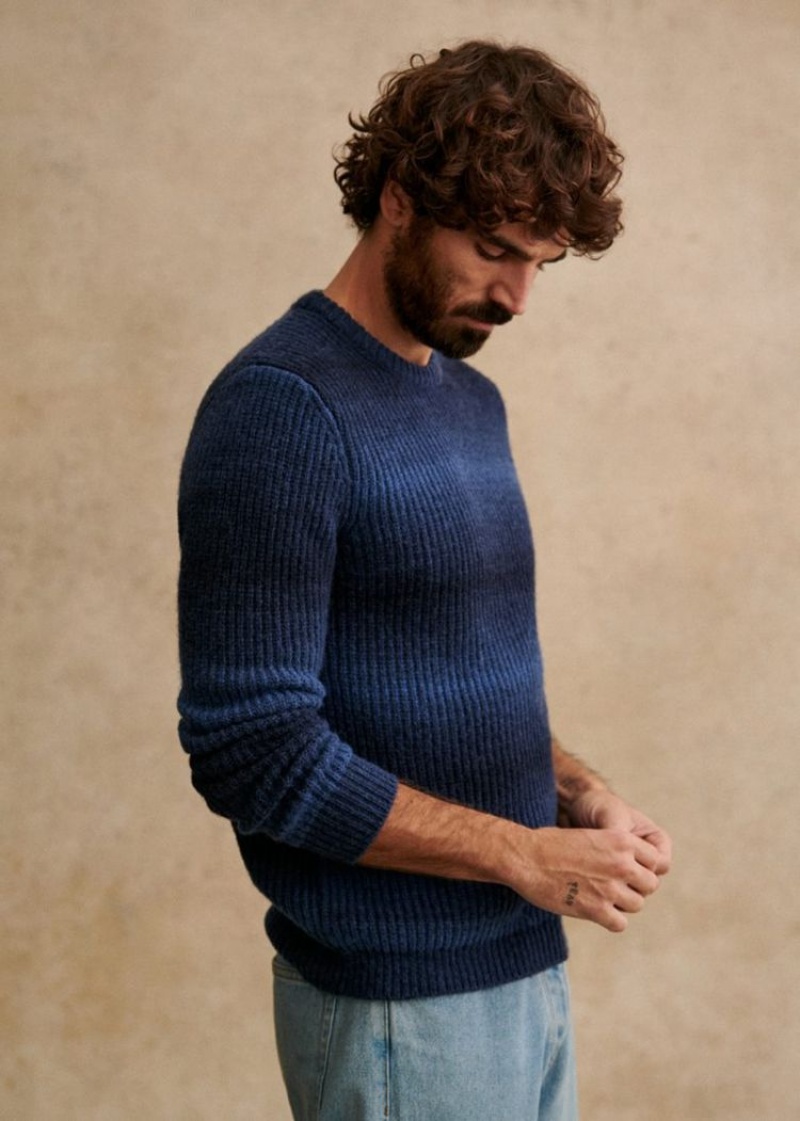 Blue Sézane Tusla Men's Sweater | USA GJO-249753