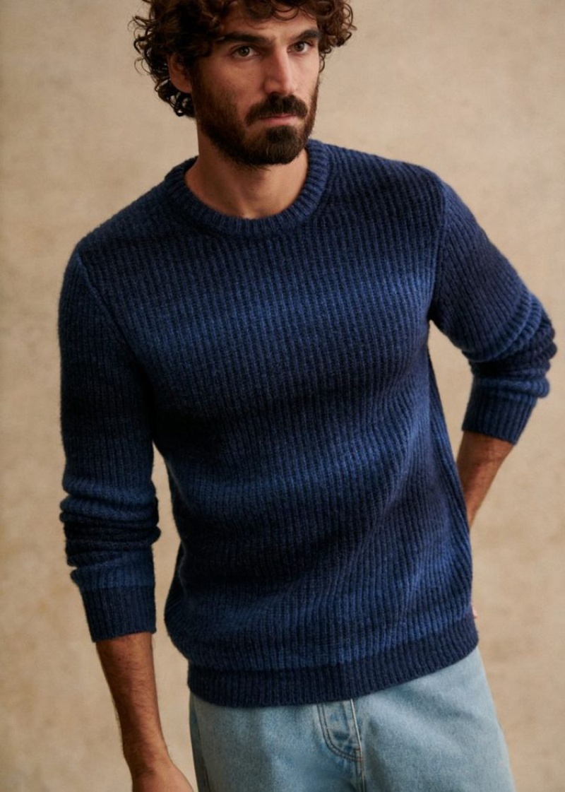 Blue Sézane Tusla Men's Sweater | USA GJO-249753