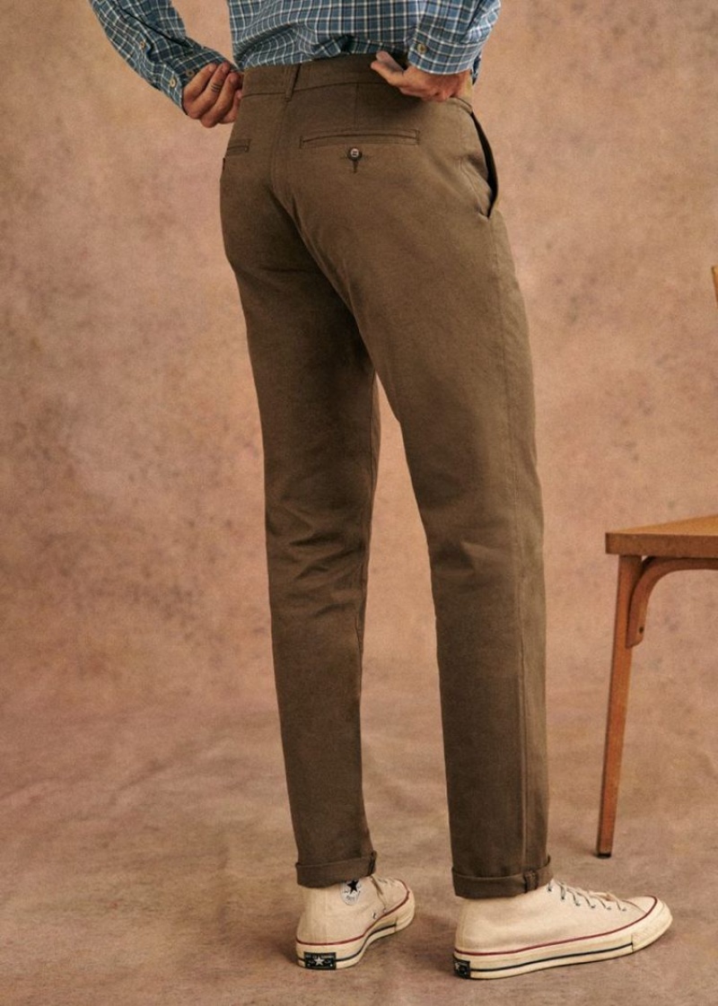 Brown Sézane Tom Chinos Men's Trousers | USA LRH-591670