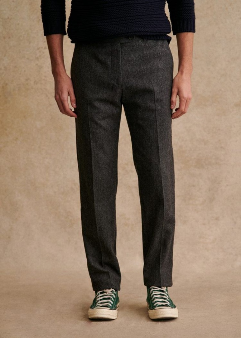 Dark Grey Sézane Carl Men's Trousers | USA VED-935618