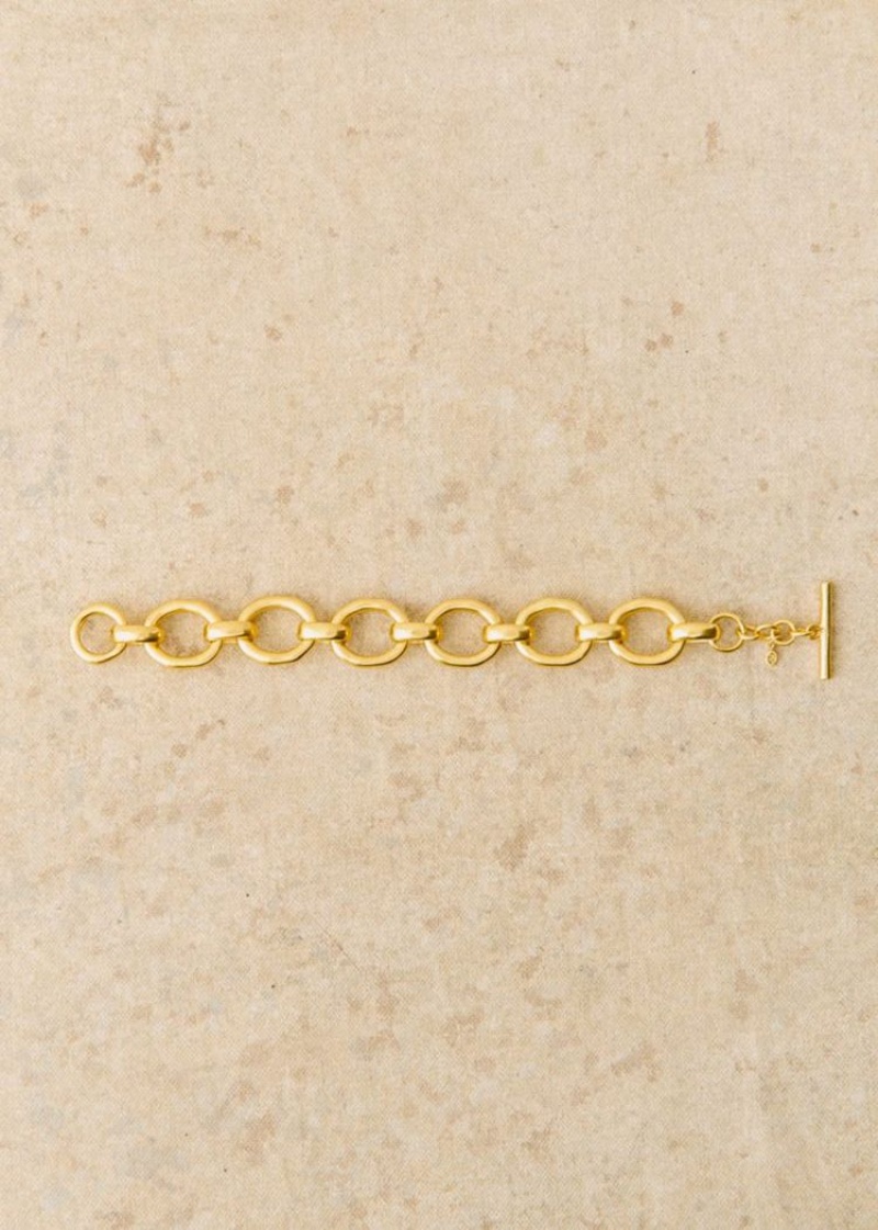 Gold Sézane Agathe Women's Bracelet | USA XJM-123785