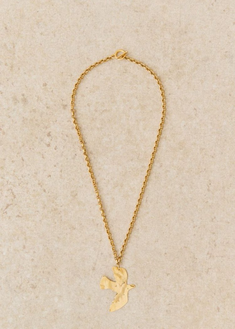 Gold Sézane Bird Women's Necklace | USA QNZ-045893