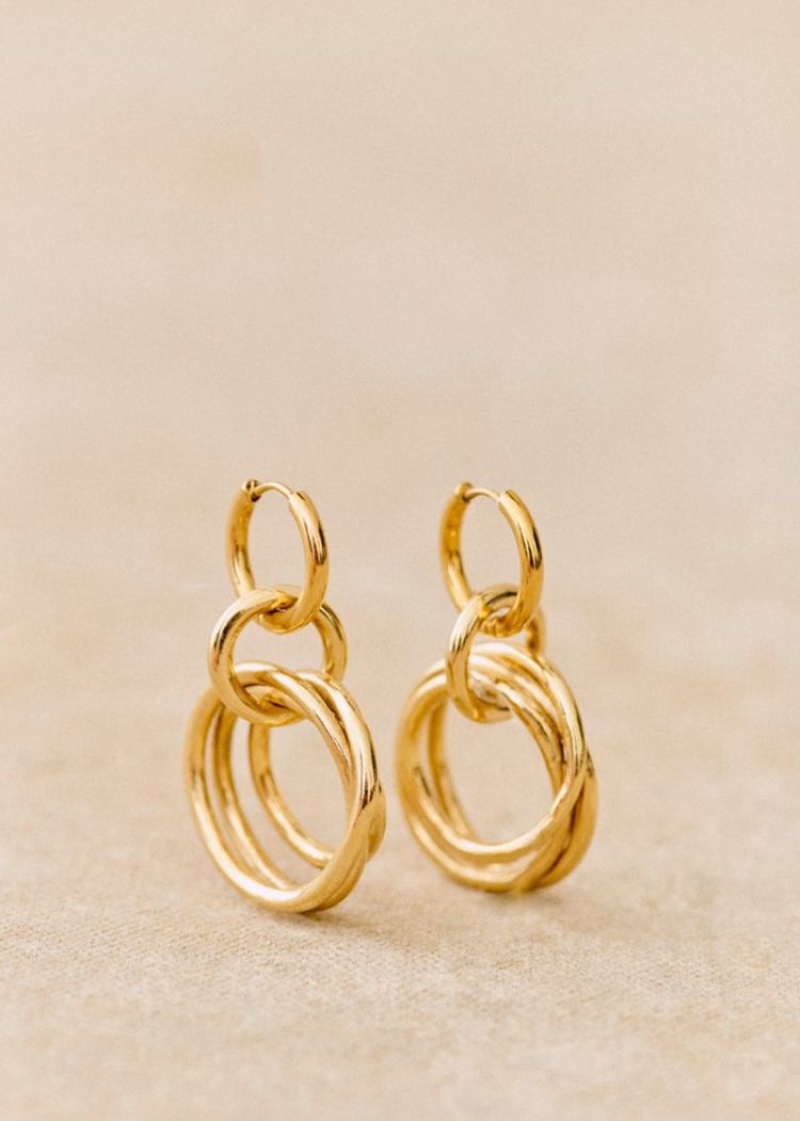 Gold Sézane Jules Women's Earrings | USA KYR-824657