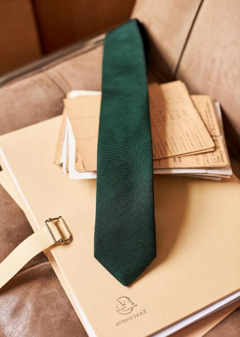 Green Sézane Fletcher Men's Tie | USA HBK-065472