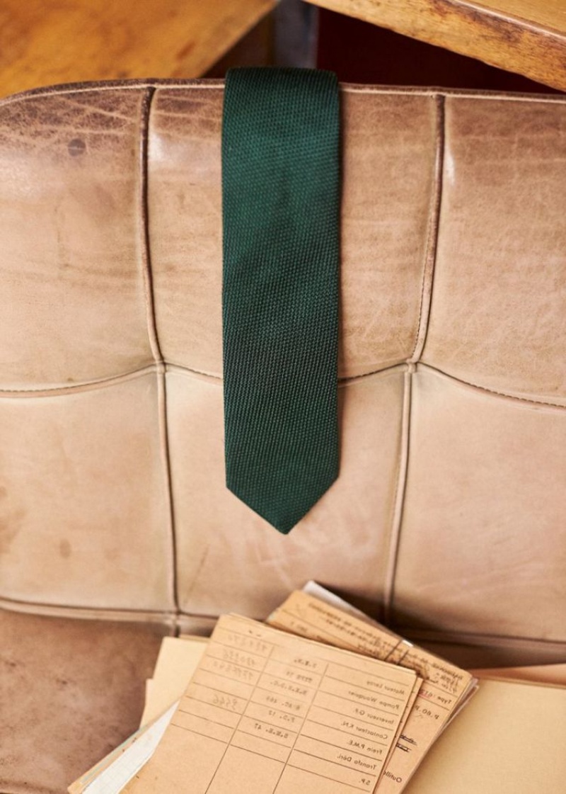 Green Sézane Fletcher Men's Tie | USA HBK-065472