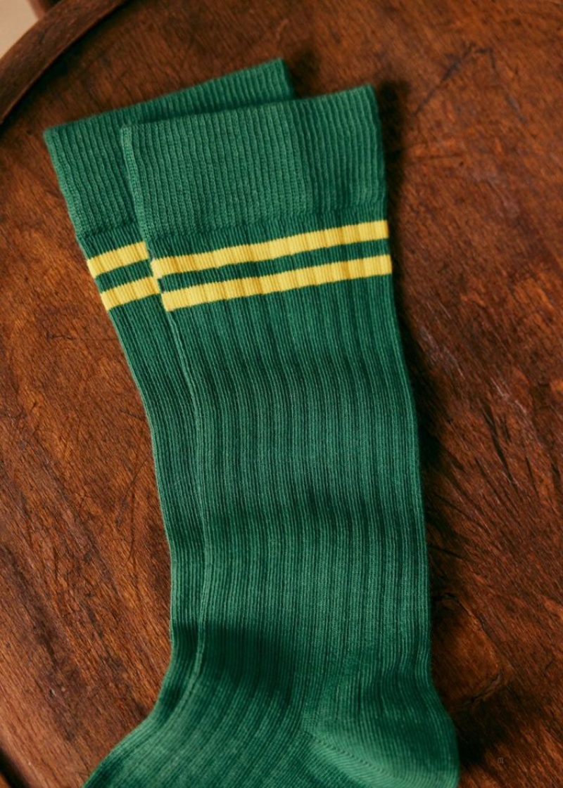 Green Sézane Olwen Men's Socks | USA KSH-853049