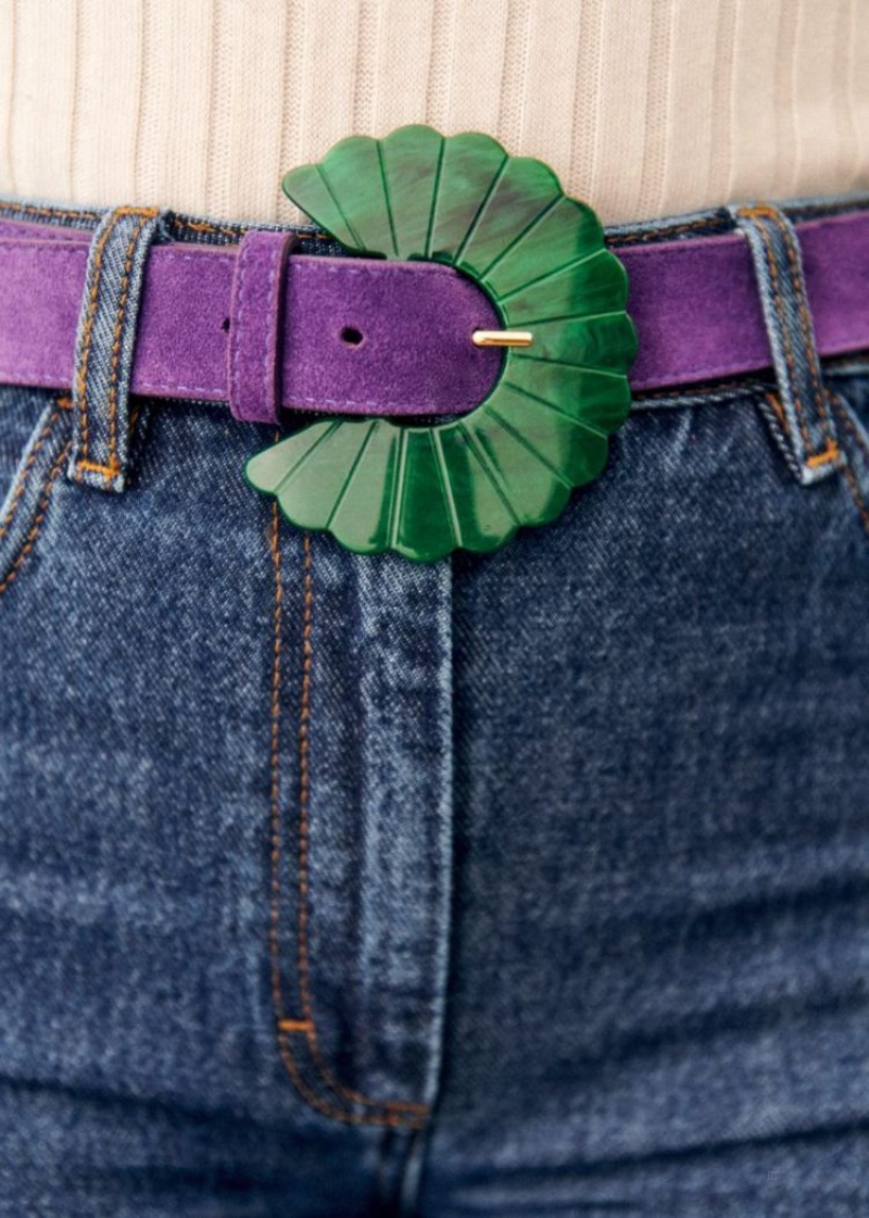 Green Sézane Sandy Women's Belt | USA ZFK-276153