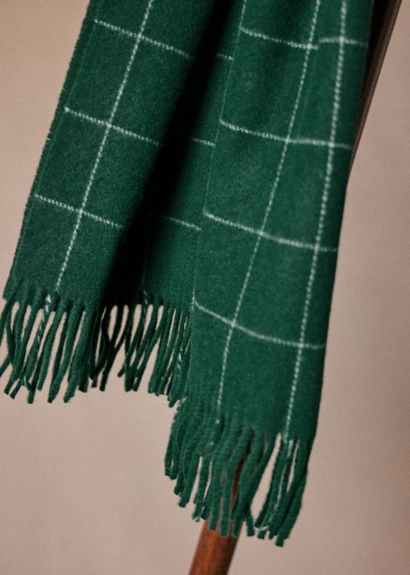 Green Sézane Vick Men's Scarf | USA EPA-630592