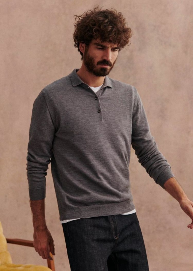 Grey Sézane Mike Men's Sweater | USA RHC-913064