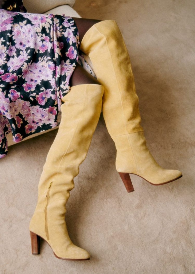 Lemon Sézane Anaelle Thigh High Women's Boots | USA FNU-067431