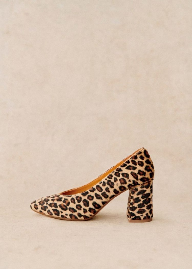 Leopard Sézane Alice High Heels Women's Pumps | USA HJT-465719