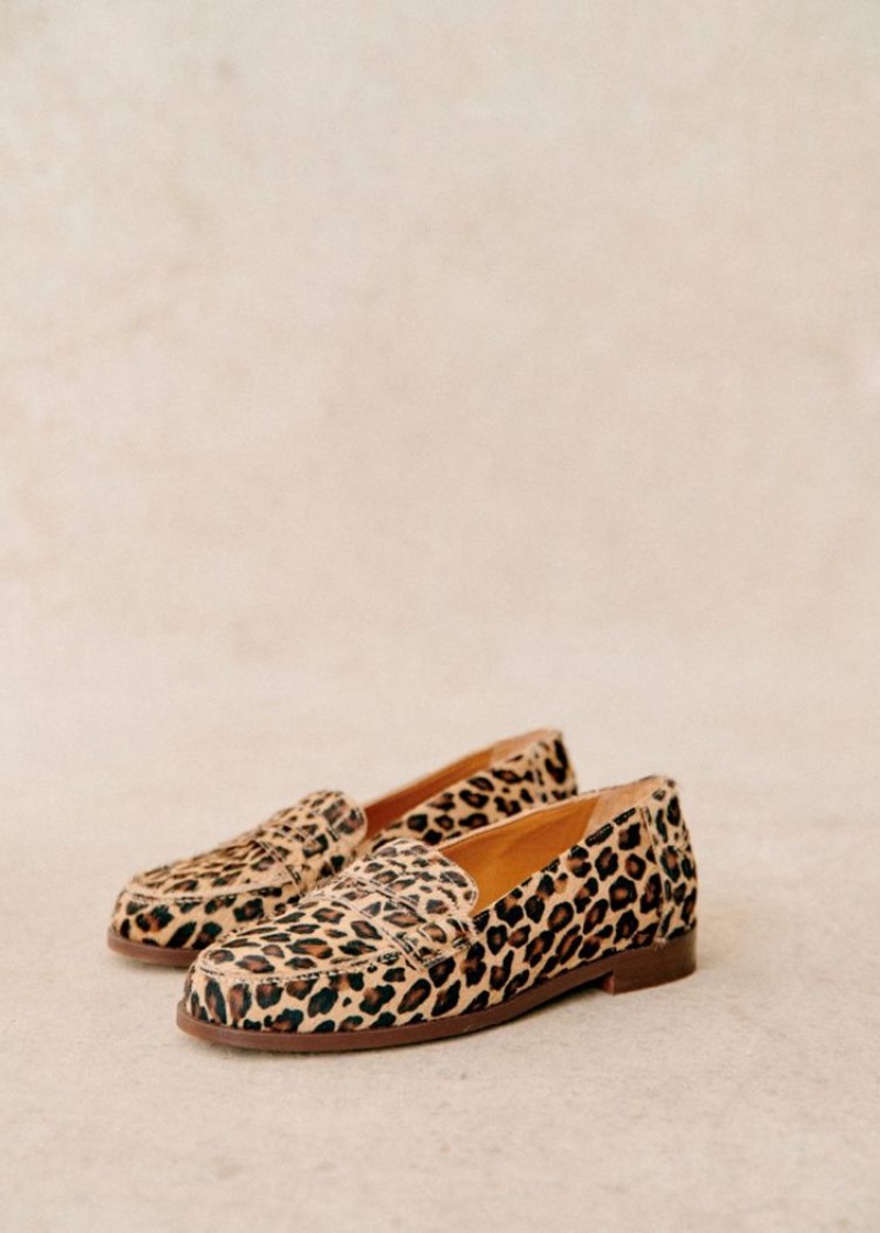 Leopard Sézane André Women's Loafers | USA NGD-970635