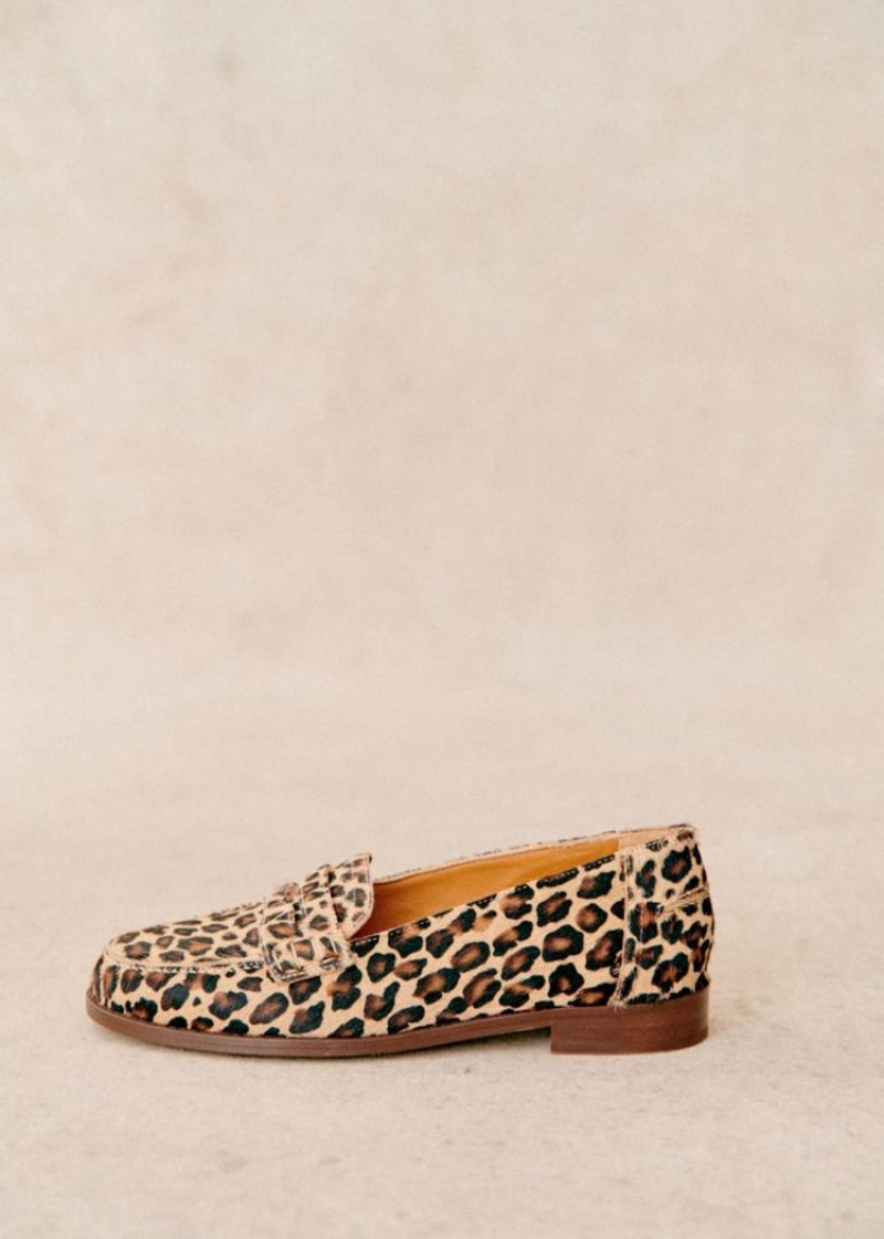 Leopard Sézane André Women's Loafers | USA NGD-970635