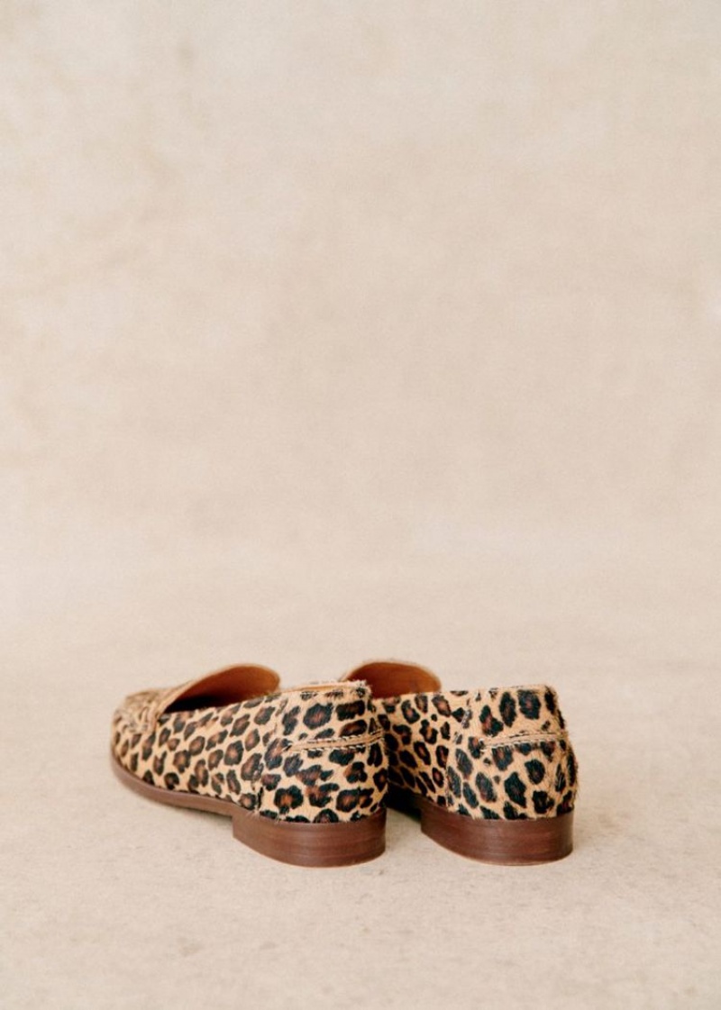 Leopard Sézane André Women's Loafers | USA NGD-970635