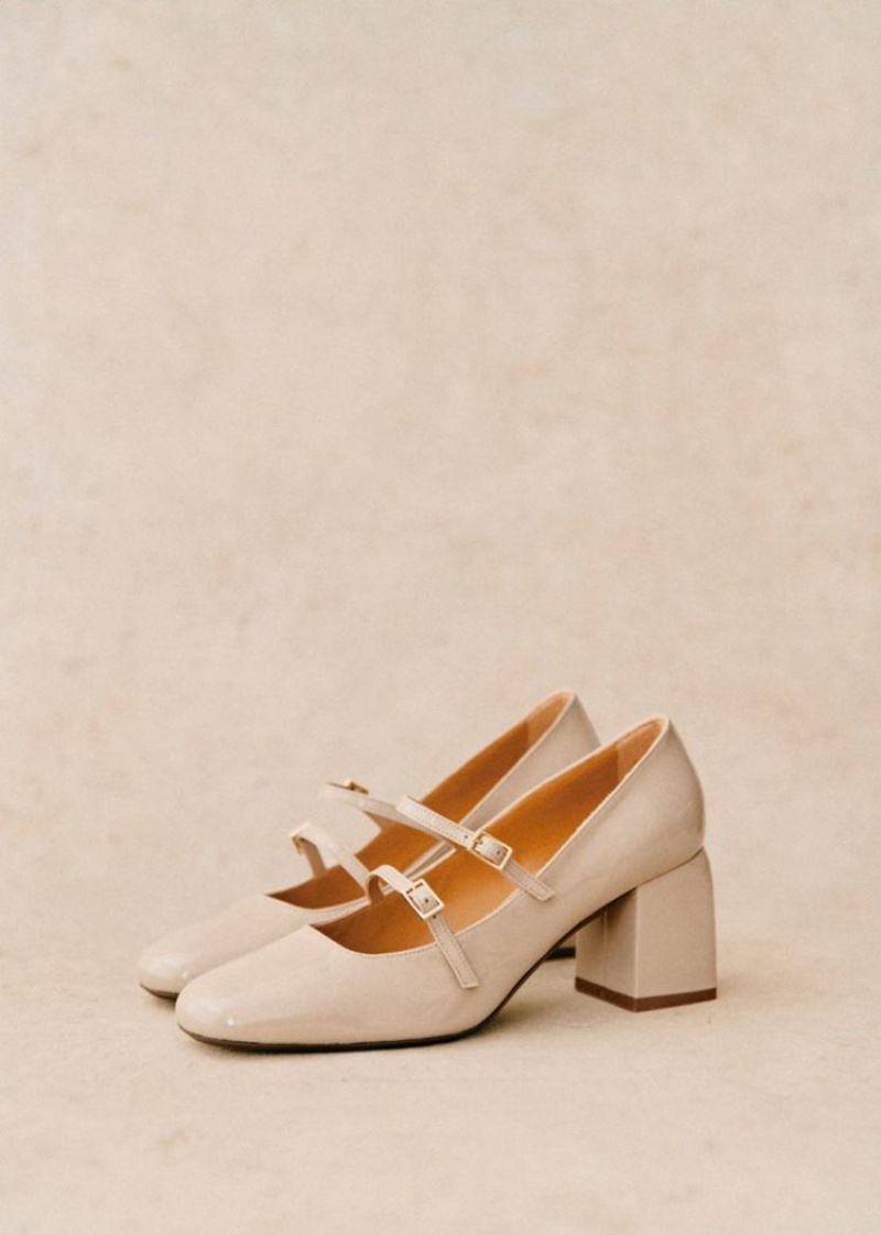 Light Beige Sézane Soline Babies Women's Pumps | USA EZR-240531