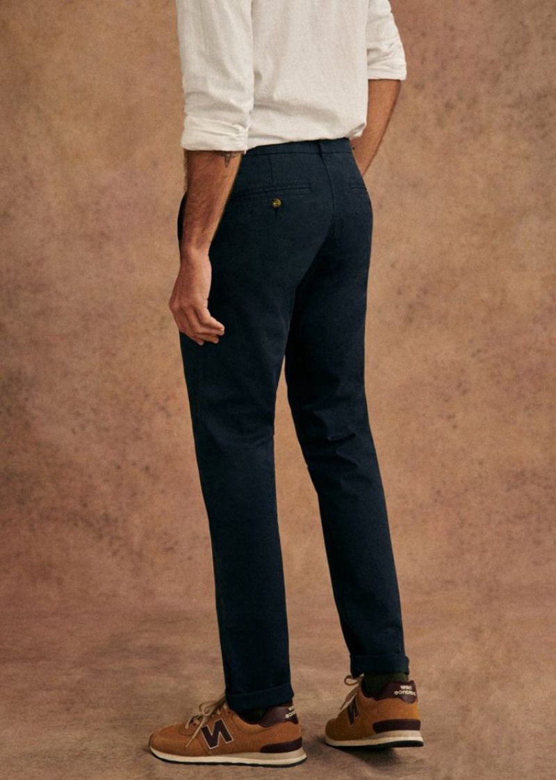 Navy Sézane Tom Chinos Men's Trousers | USA XNL-490512