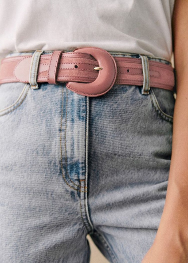 Pink Sézane Barbara Women's Belt | USA FMW-186975