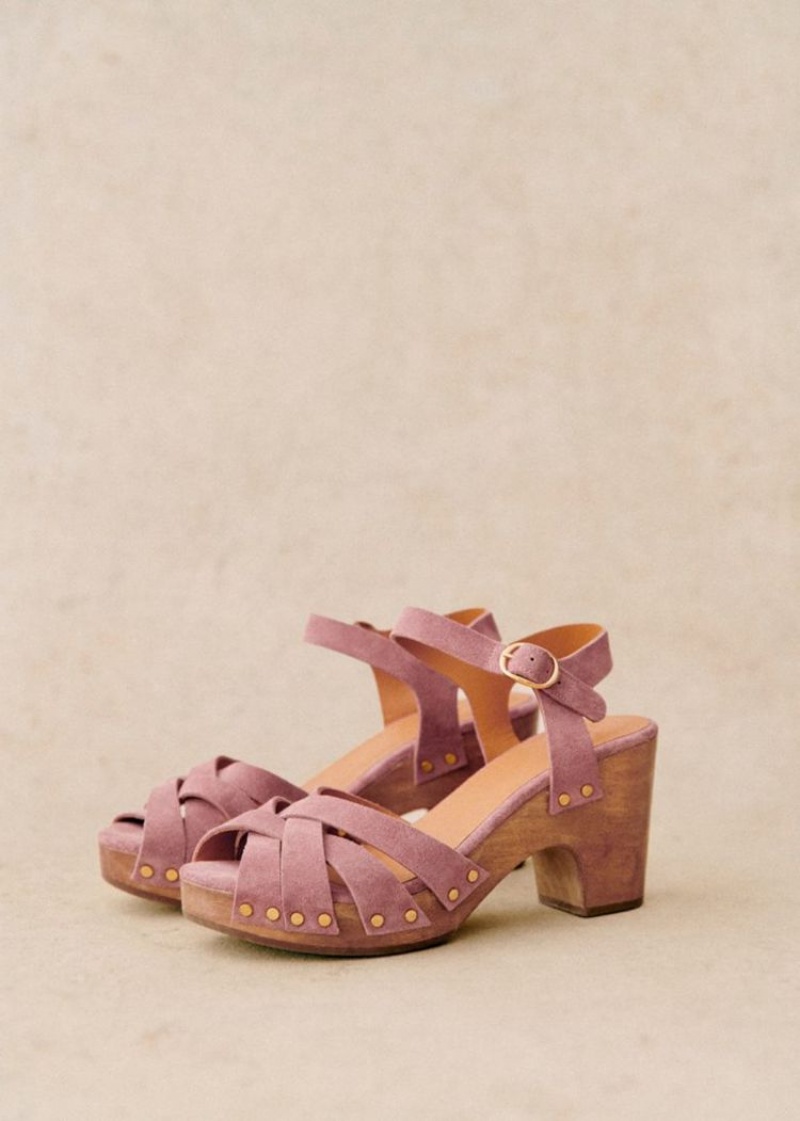 Pink Sézane Isabelle Women's Clogs | USA XRK-602458