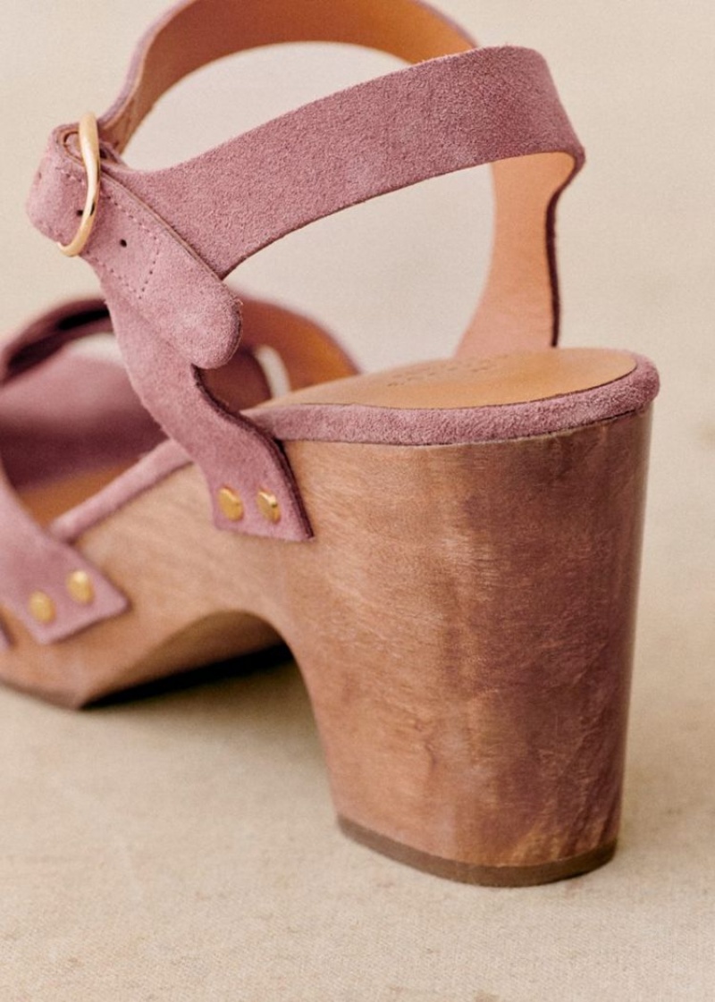 Pink Sézane Isabelle Women's Clogs | USA XRK-602458