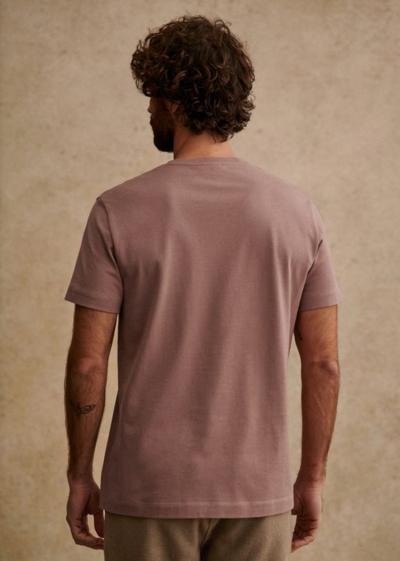 Pink Sézane Kenneth Men's T-Shirt | USA YZB-359860