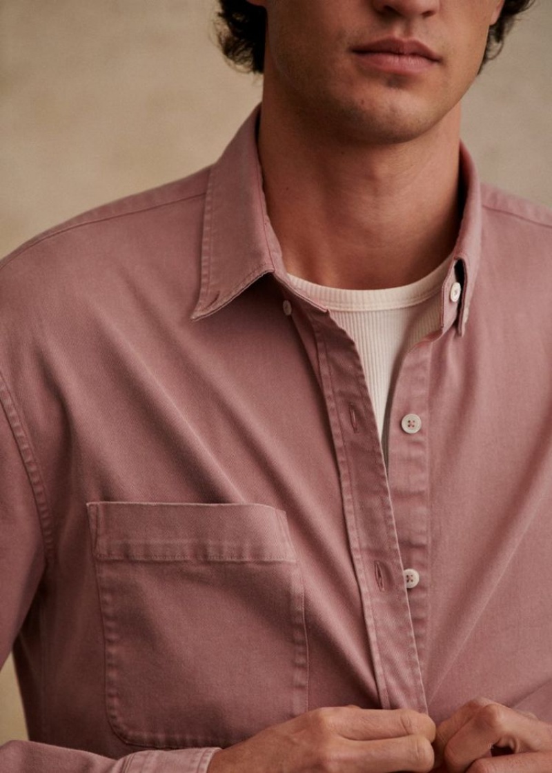 Pink Sézane Miles Men's Shirts | USA BSX-451789