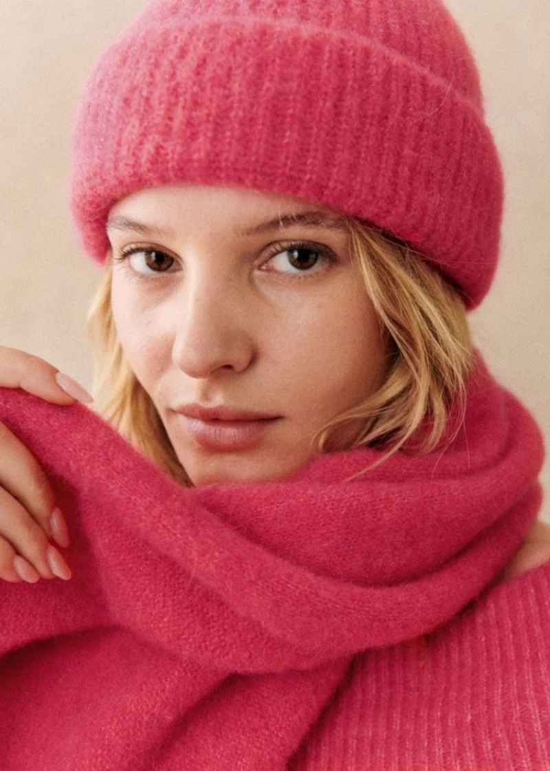 Pink Sézane Paul Women's Beanie | USA XKN-681270