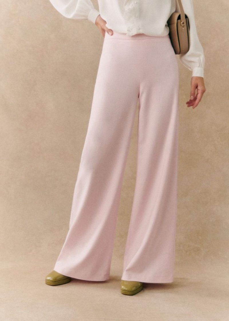 Pink Sézane Tyler Women's Trousers | USA DYJ-736281