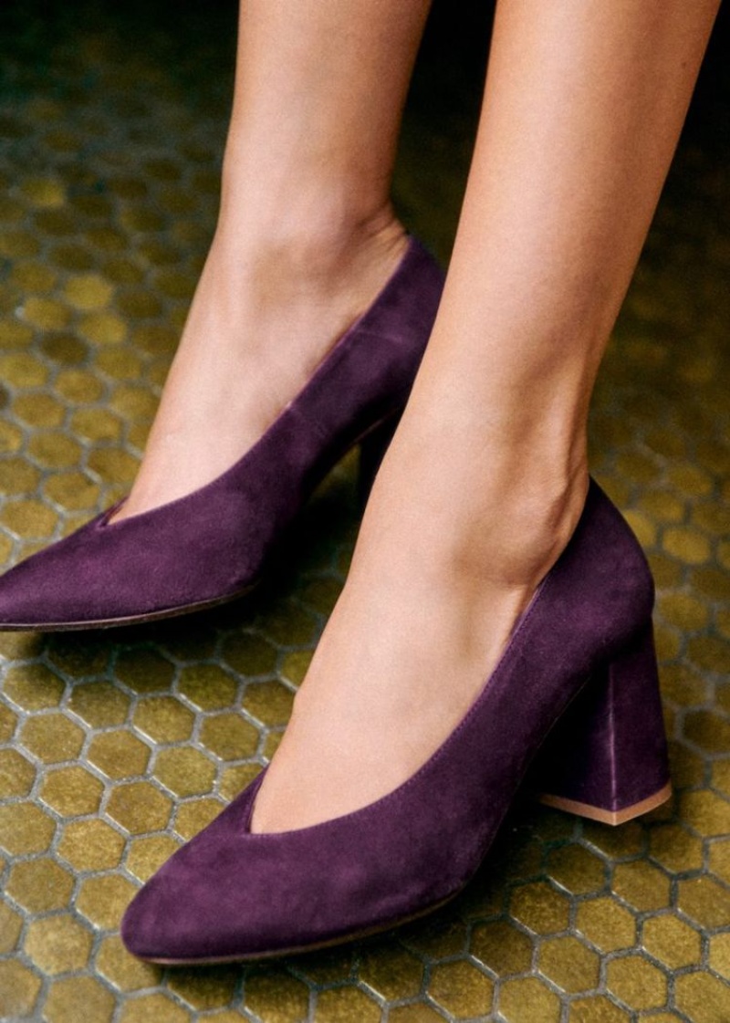 Purple Sézane Alice High Heels Women's Pumps | USA RMB-872314