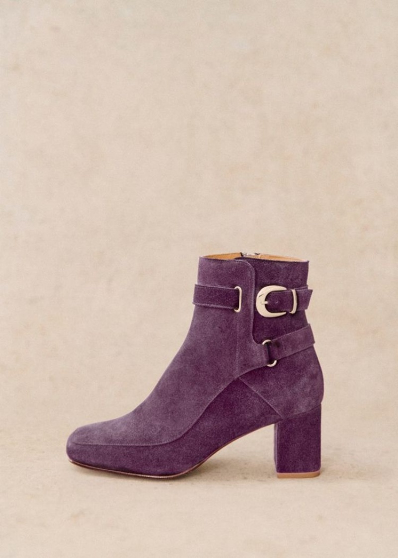 Purple Sézane Brooklyn Women's Boots | USA LBD-613240