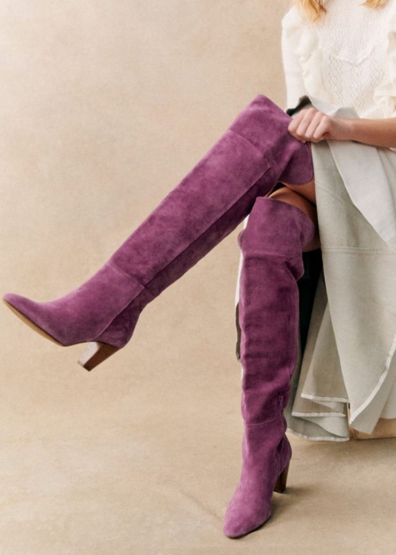 Purple Sézane Colette Thigh High Women's Boots | USA HLX-810463