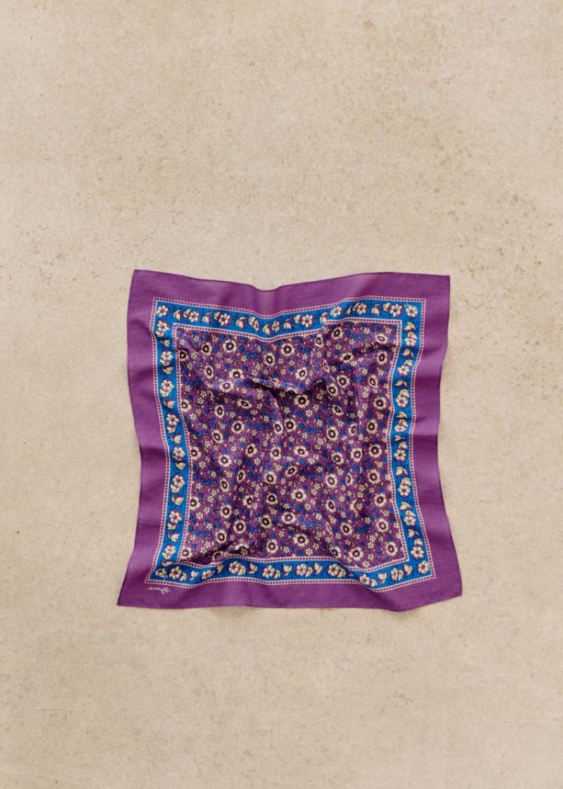 Purple Sézane Gaston Women's Scarf | USA MDC-705431